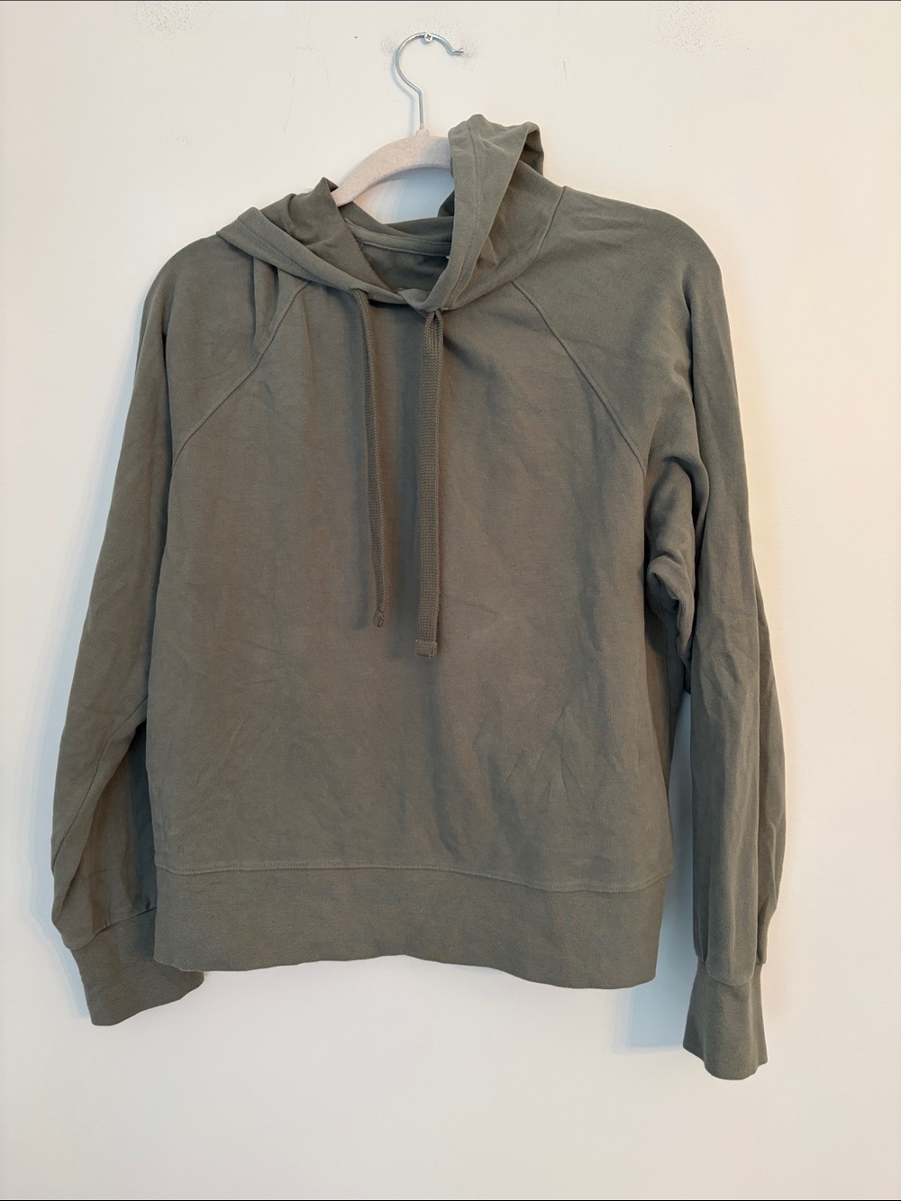 Pact Women's Olive Green Organic Cotton Sweatshirt Size Small